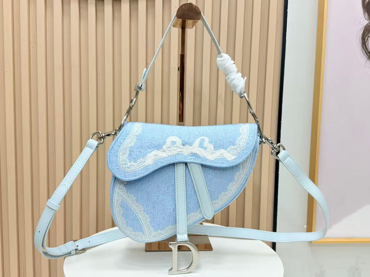 Dior 2026 Saddle Bag 25.5cm Canvas Leather 288072