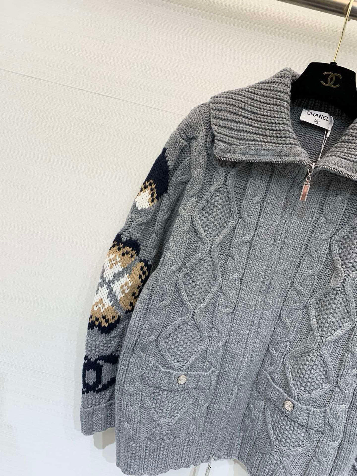 Chanel 2026 Zip-up Wool Coat