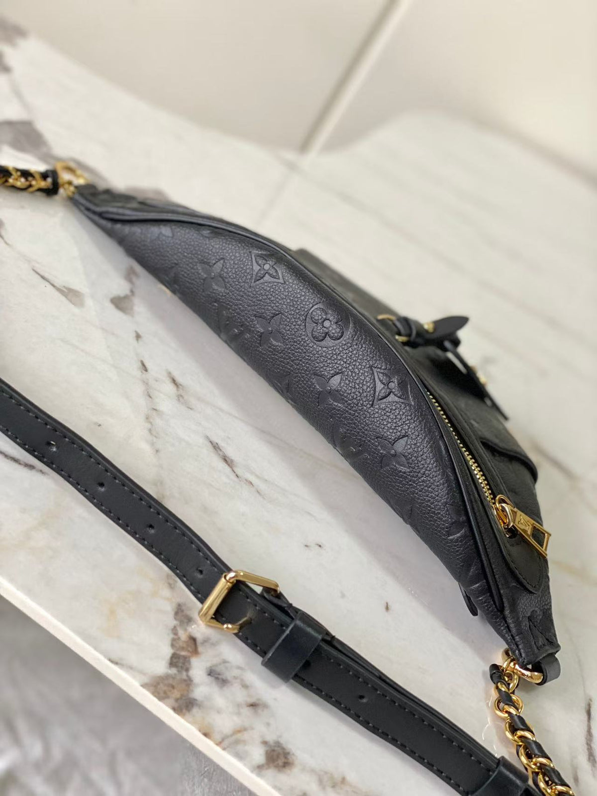 LV 2026 High Rise PM Bag 31cm Black Cowhide