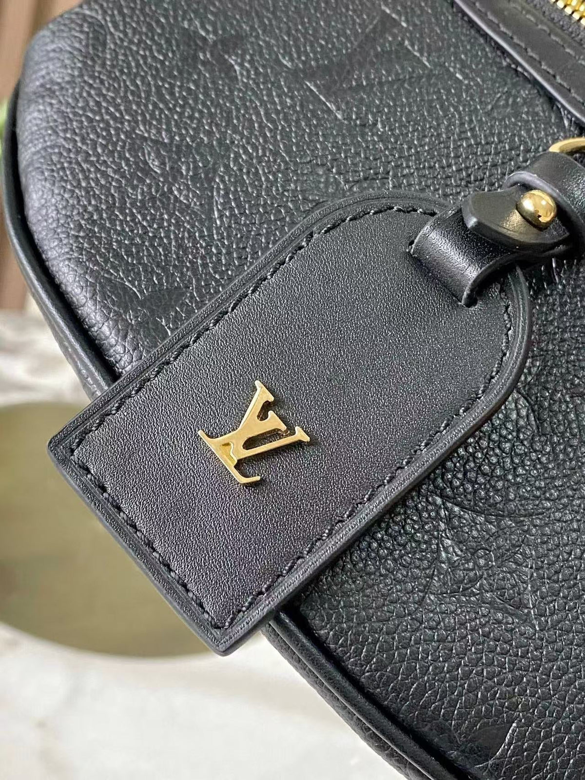 LV 2026 High Rise PM Bag 31cm Black Cowhide