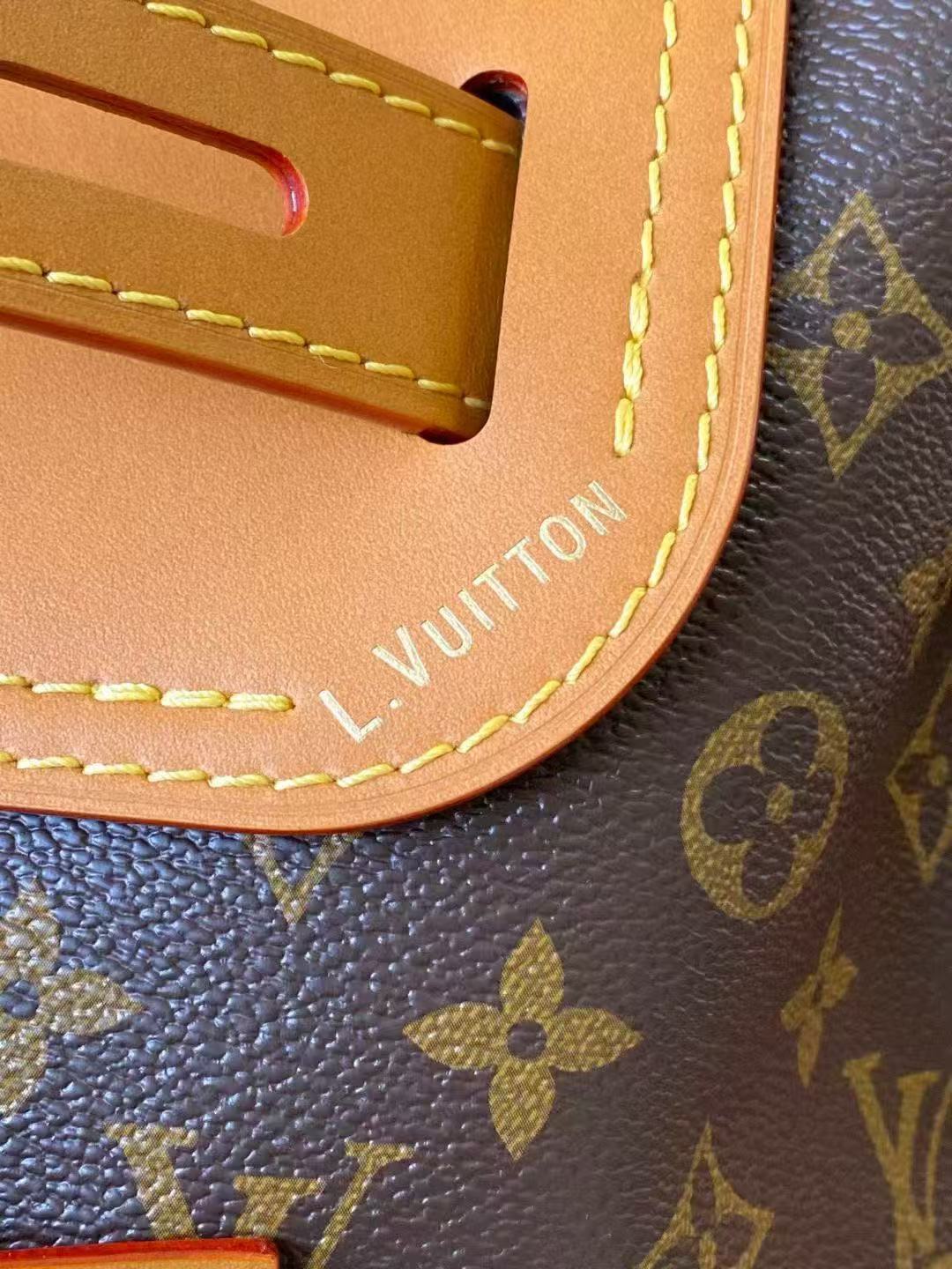 LV 2026 30-Pack Steamer Bag 33cm Brown Canvas Cowhide