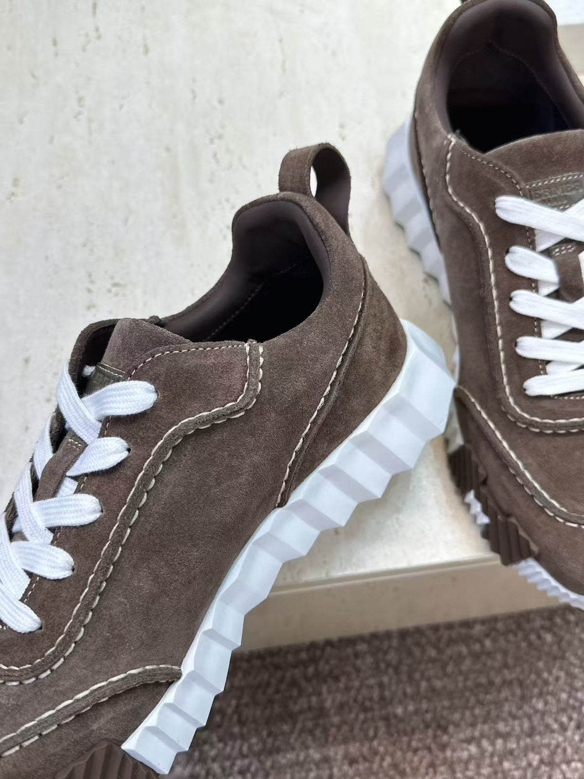 Hermes 2026 Next Sneaker Coffee Suede