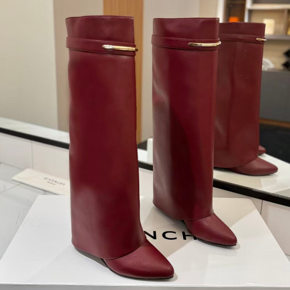 Givenchy 2026 Shark Pinch Boots Leather