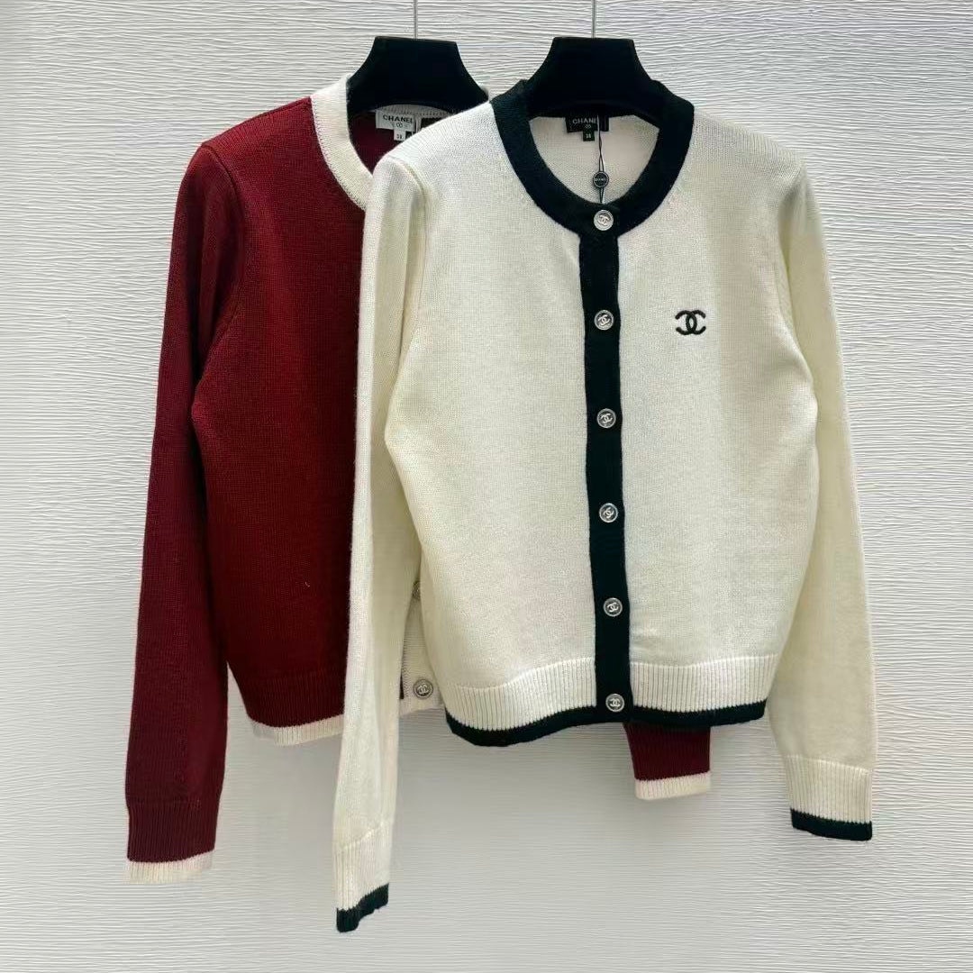 Chanel 2026 Bicolor Cardigan Wool
