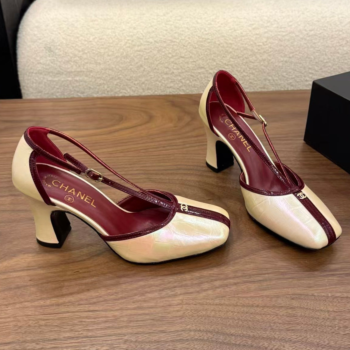 Chanel 2026 Mary Jane Slingback 85mm Leather 895338