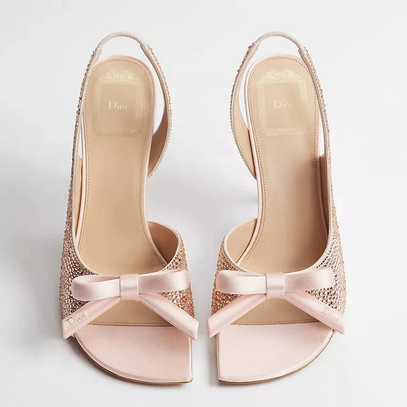 Dior 2026 Bow Heeled Slingback Sandal 607567
