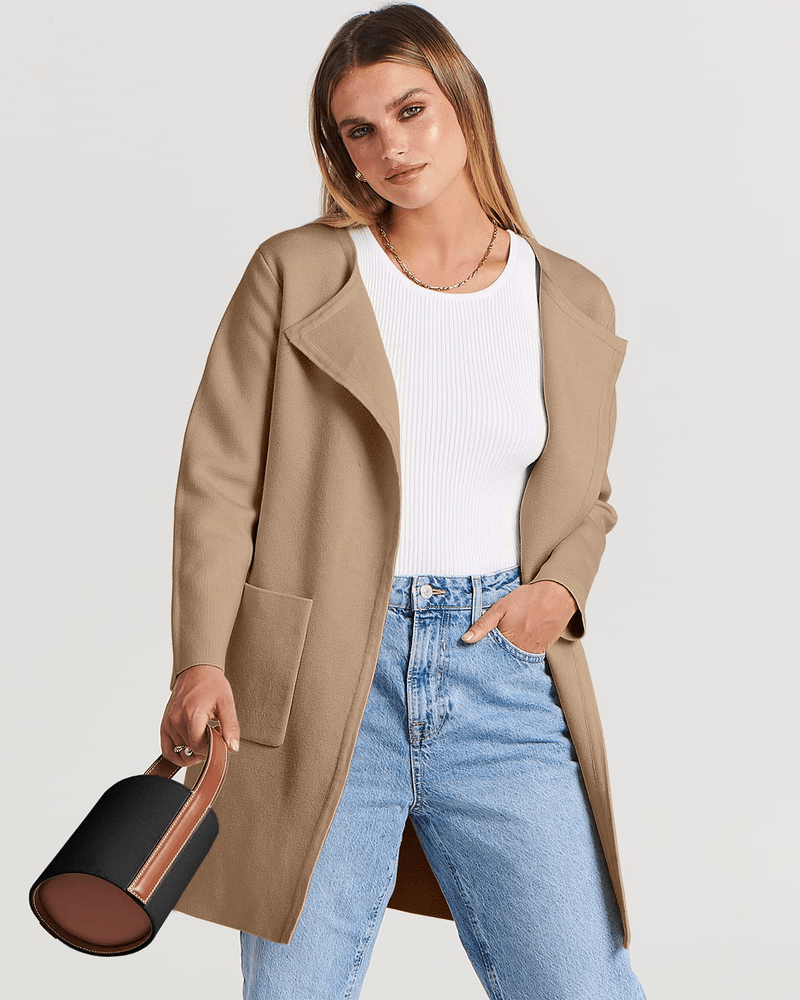 ARU - LAPEL TOP COAT #VEV42638
