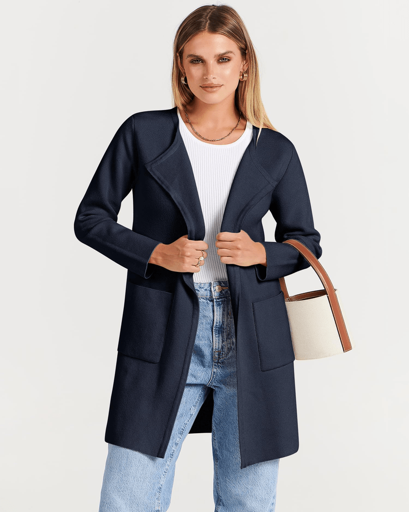 ARU - LAPEL TOP COAT #VEV42638