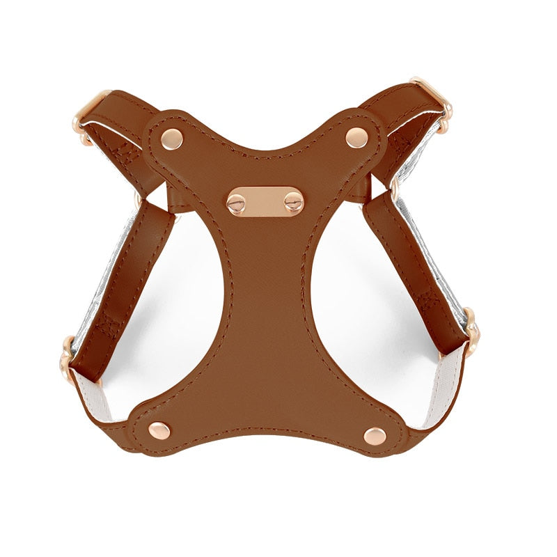 Harnais luxe cuir souple réglable