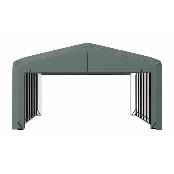 ShelterLogic ShelterTube Wind and Snow-Load Rated Garage, 20 ft. Wide  Green