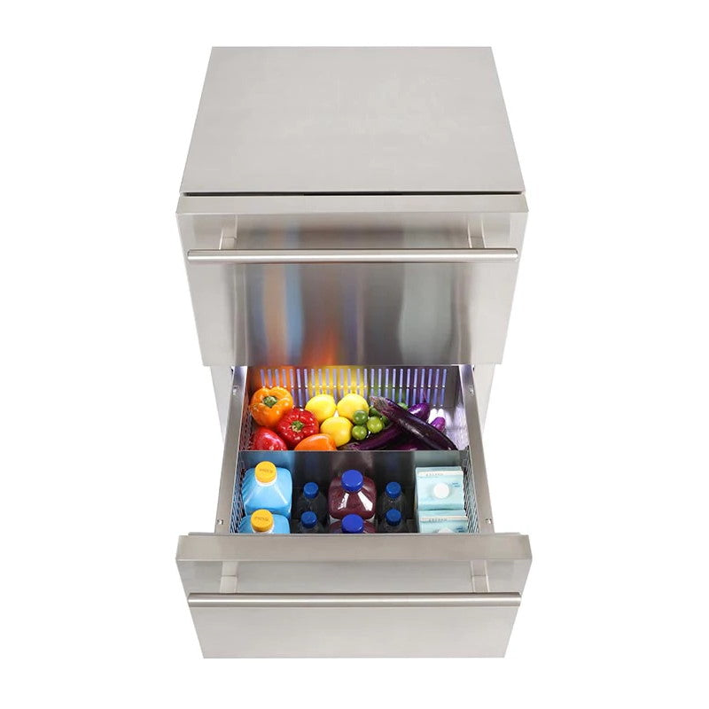 Sapphire 24" Refrigerator with Drawers