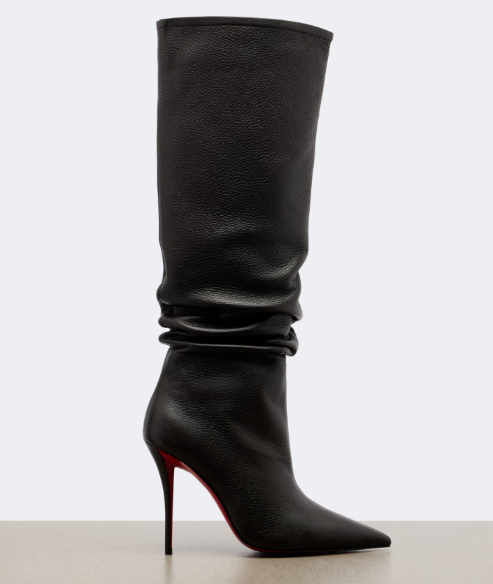 Christian Louboutin 2026 Zependris Knee-high Boot 100mm Black Leather