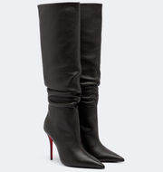 Christian Louboutin 2026 Zependris Knee-high Boot 100mm Black Leather