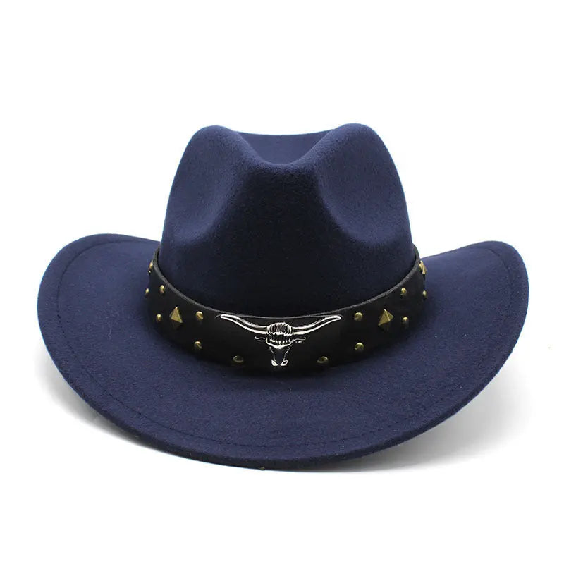 Polyester Retro Jazz Western Cowboy Hat hercurva