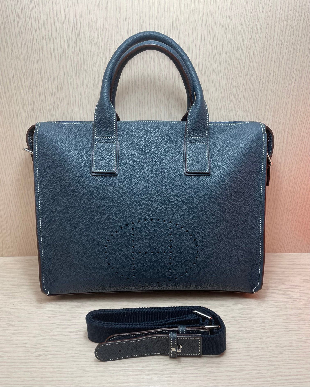 High-end Hermes 2026 Large H Briefcase 39cm Togo Leather