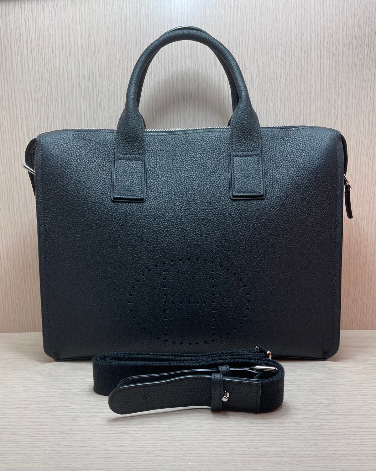 High-end Hermes 2026 Large H Briefcase 39cm Togo Leather