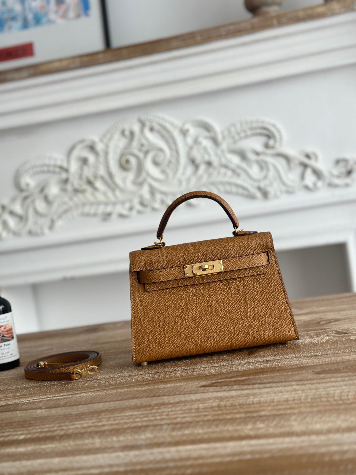 High-end Hermes 2026 Mini Kelly II 19cm Bag Epsom Leather 1