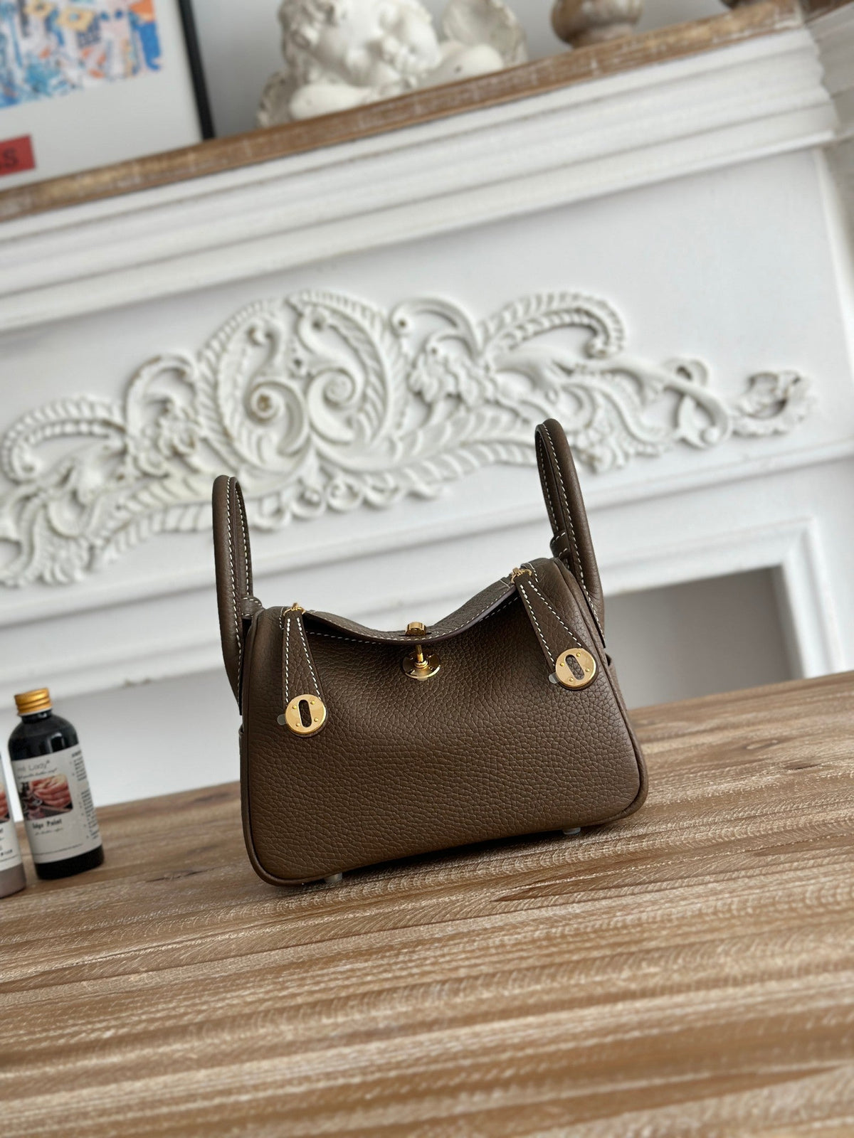 High-end Hermes 2026 Lindy Bag 19cm Togo Leather 2