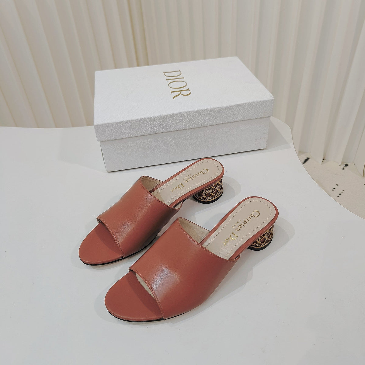 Dior 2026 Icon Slide High-heeled Sandal Lambskin 927494