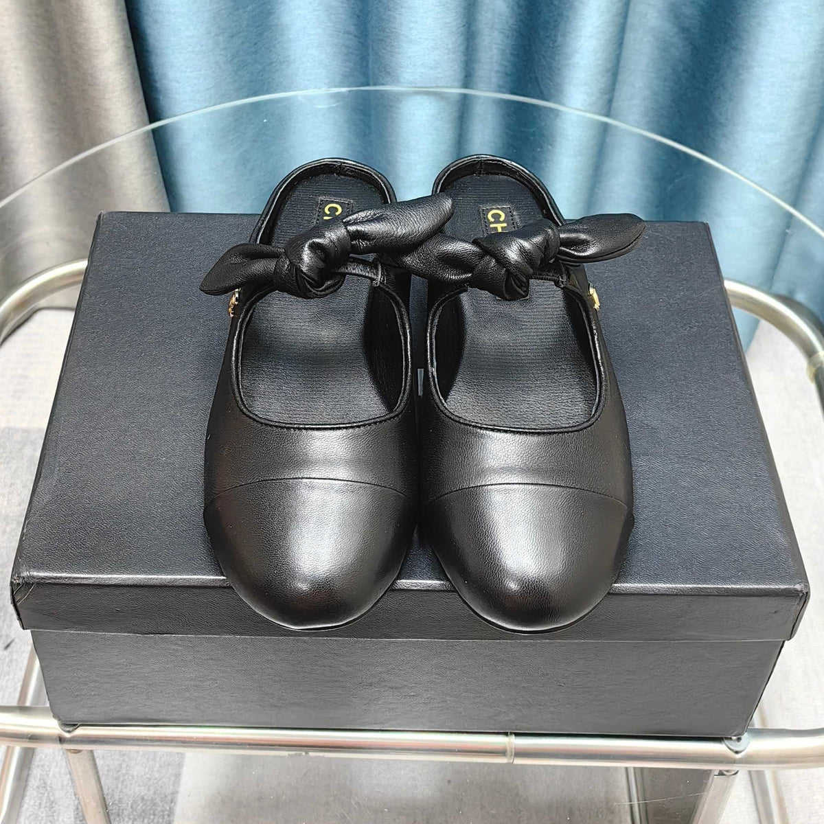 Chanel 2026 Mary Jane Mule With Bow Cowhide 710620
