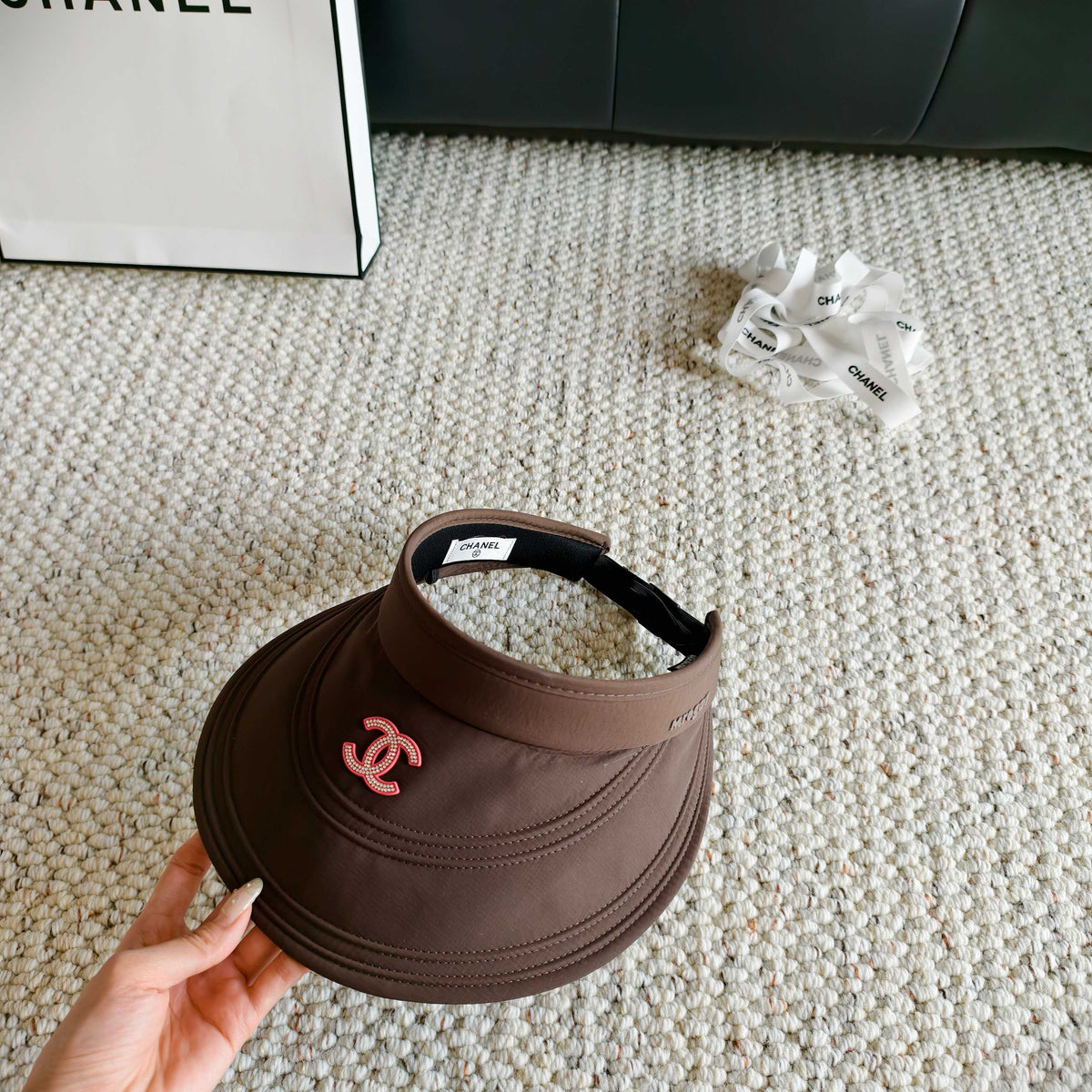 Chanel Sun Hat with Visor Cotton 237186