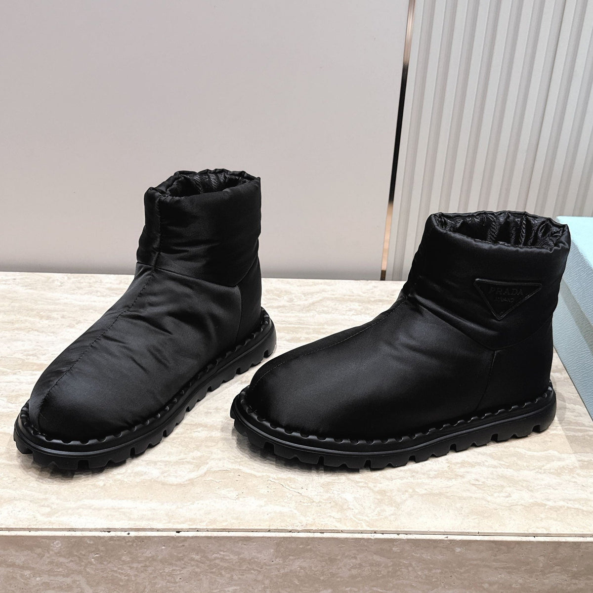 Prada 2026 Ankle Boots Waterproof Fabric 180389