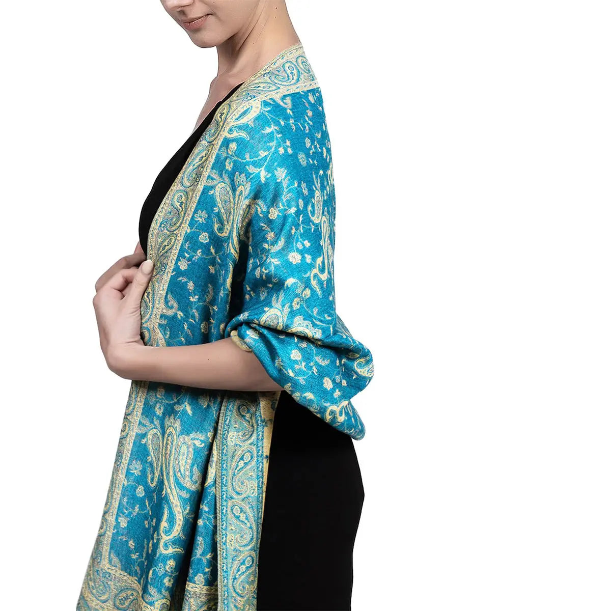 Ethnic Style Vintage Tassel Shawl Middle East Paisley Jacquard hercurva