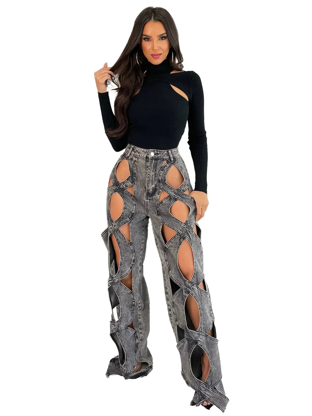 Casual Love Twist Jeans For Women hercurva