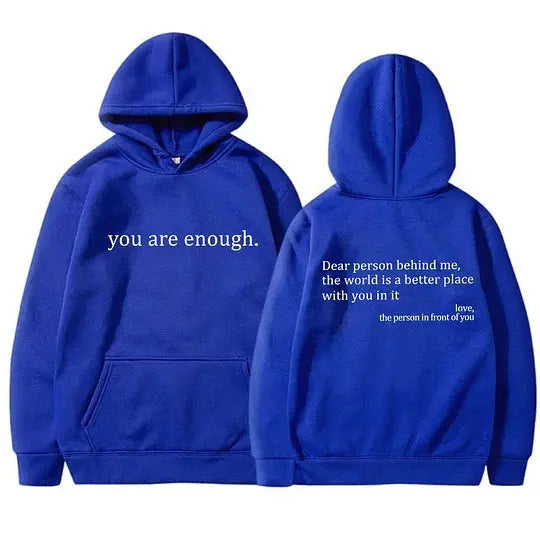 Women's Brushed Hoody Plain Letters hercurva