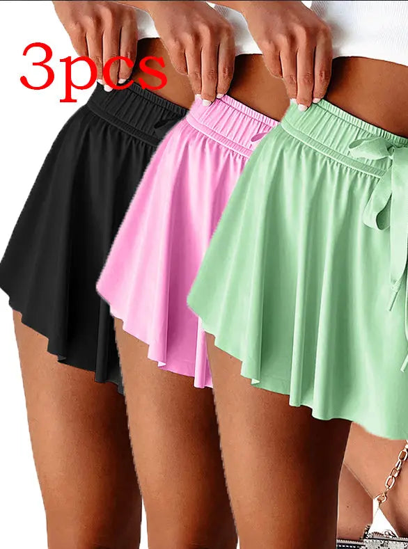 Minimal Versatile High Waist Pleating Lace-up Casual Shorts hercurva
