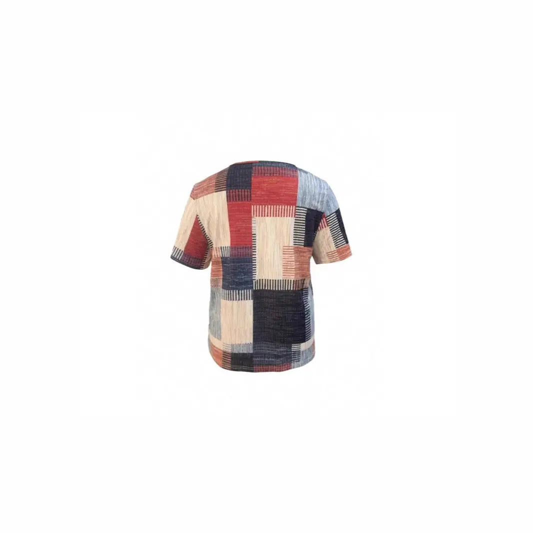 Fashion Casual All-match Square Pattern Short Sleeve hercurva