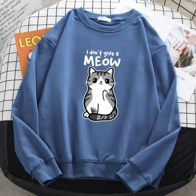 Cartoon Kitten Pattern Sweater European Size hercurva