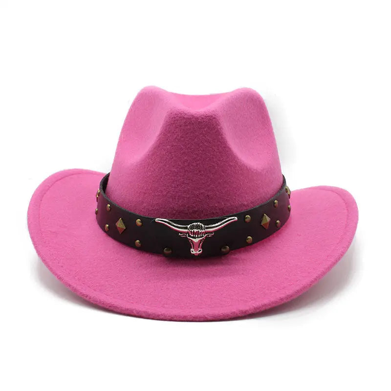 Polyester Retro Jazz Western Cowboy Hat hercurva