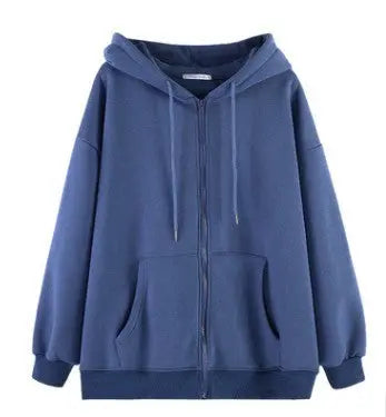Loose Cardigan Jacket Thickened Plus Fleece hercurva