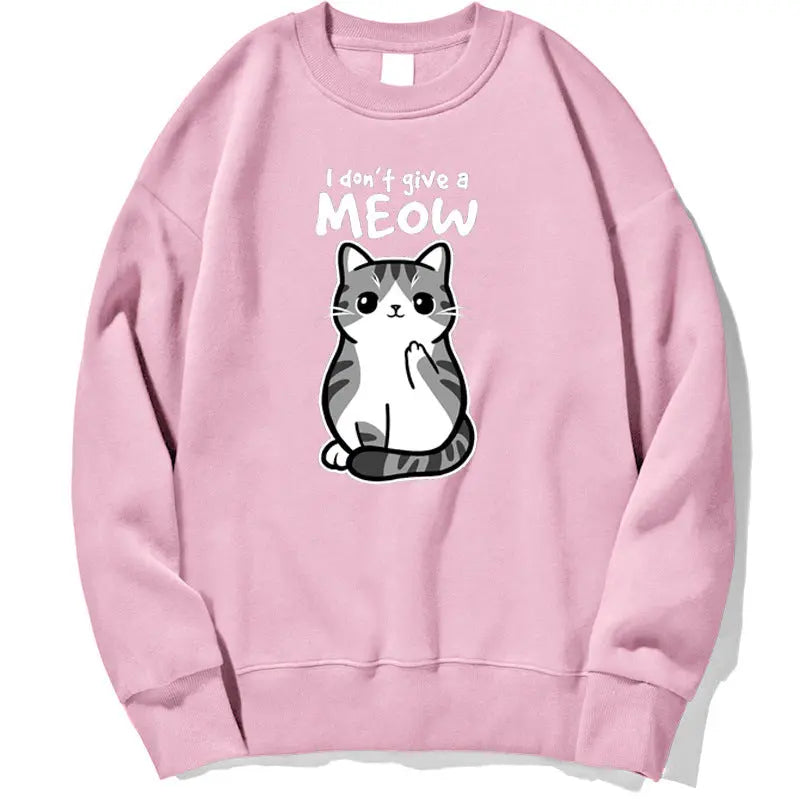 Cartoon Kitten Pattern Sweater European Size hercurva