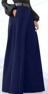 High Waist Wide Leg Trousers Bell-bottom Pants Fashion Elegant Party hercurva