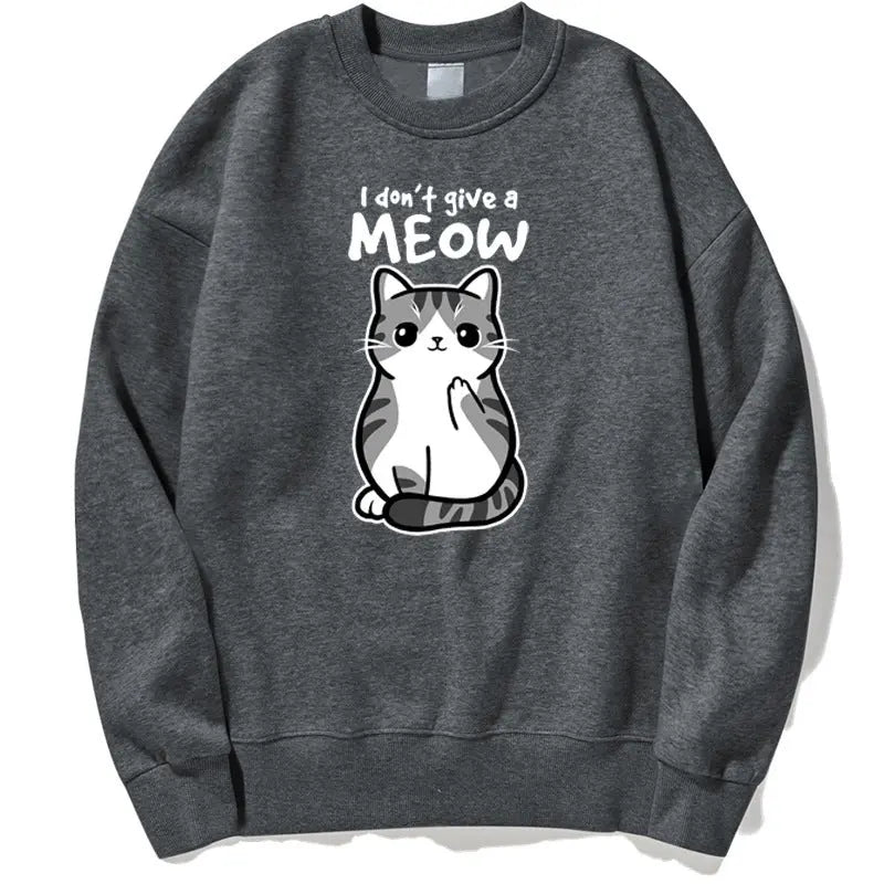 Cartoon Kitten Pattern Sweater European Size hercurva
