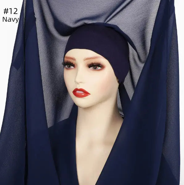 Lazy Chiffon Convenient Headscarf Magnetic Buckle Fixed hercurva