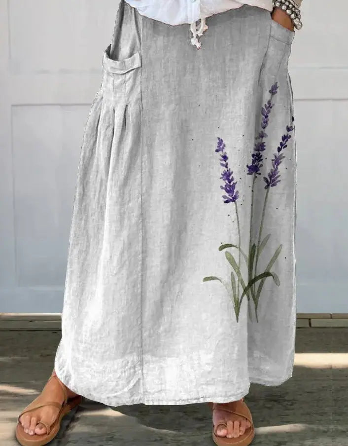 Women's Retro Element Printed Skirt hercurva