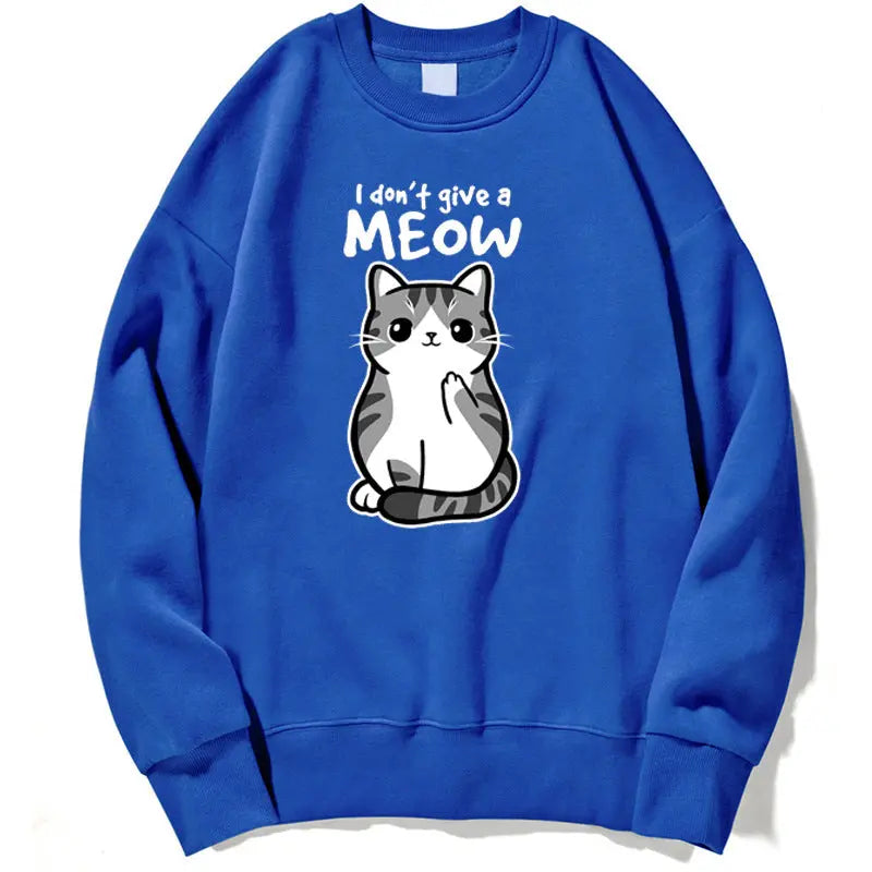 Cartoon Kitten Pattern Sweater European Size hercurva