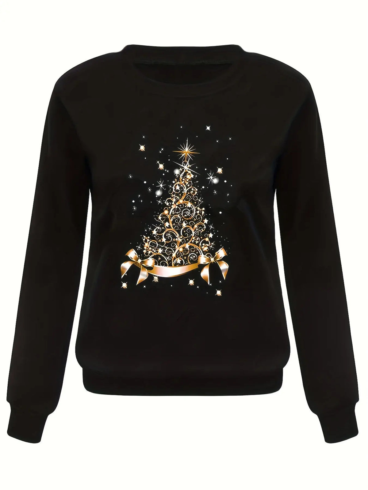 Women's Christmas Printed Loose Top Long Sleeve hercurva