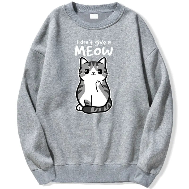 Cartoon Kitten Pattern Sweater European Size hercurva