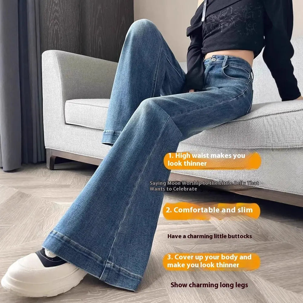 Women's Narrow Wide-leg Skinny Jeans hercurva