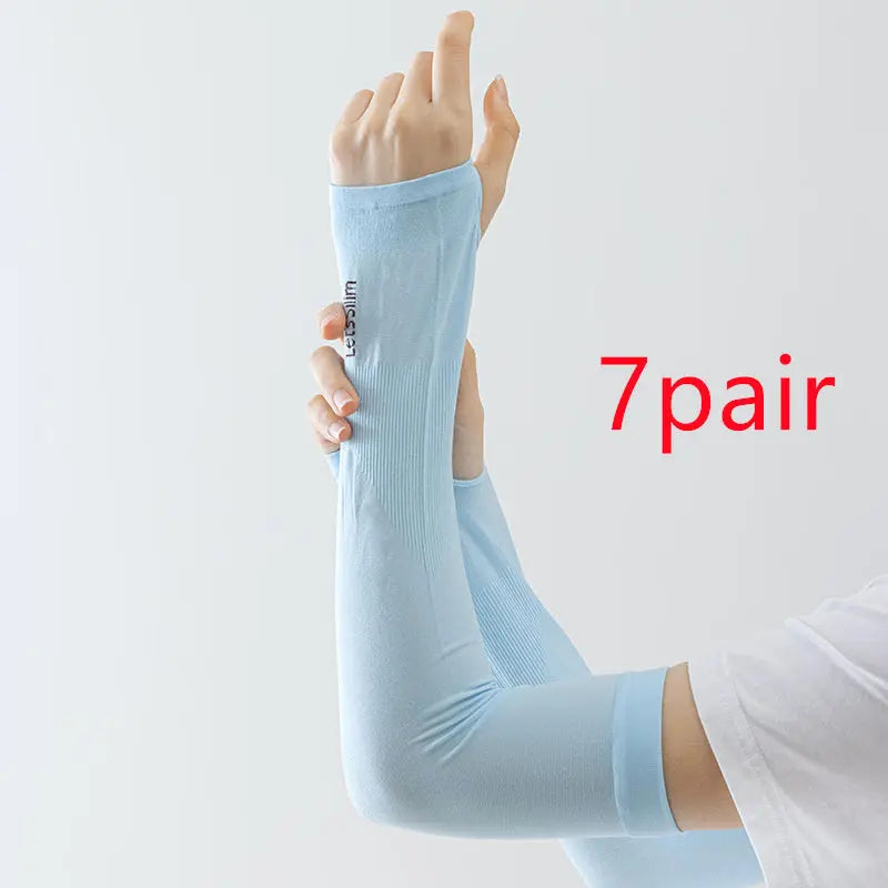 Summer Sun Protection Women's Men's Oversleeves Outdoor hercurva