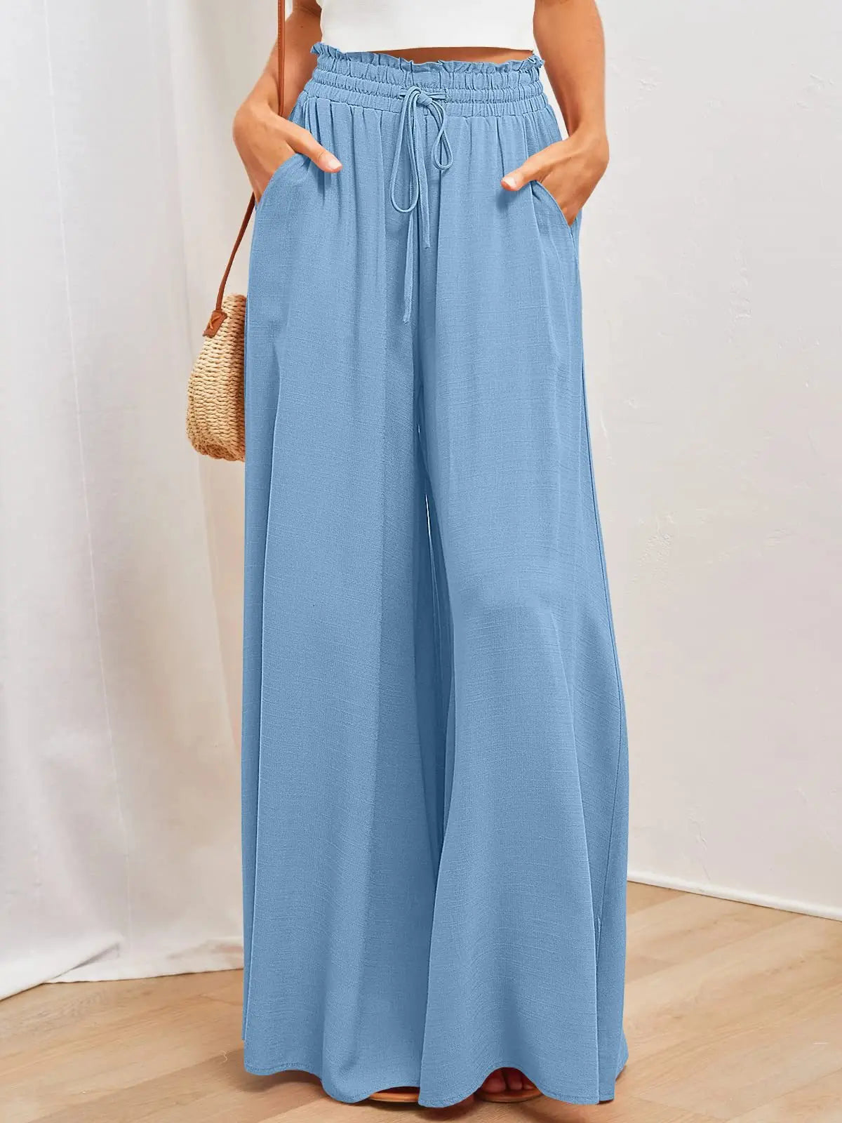 Womens Pants Wide Leg Loose Comfy Lounge Sweatpants With Pockets hercurva
