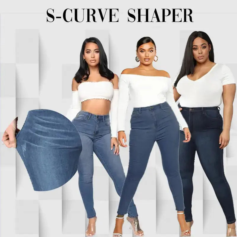 High Rise Waist Skinny Slim Fit Stretch Casual Basic Denim Pants With Faux  Pockets hercurva