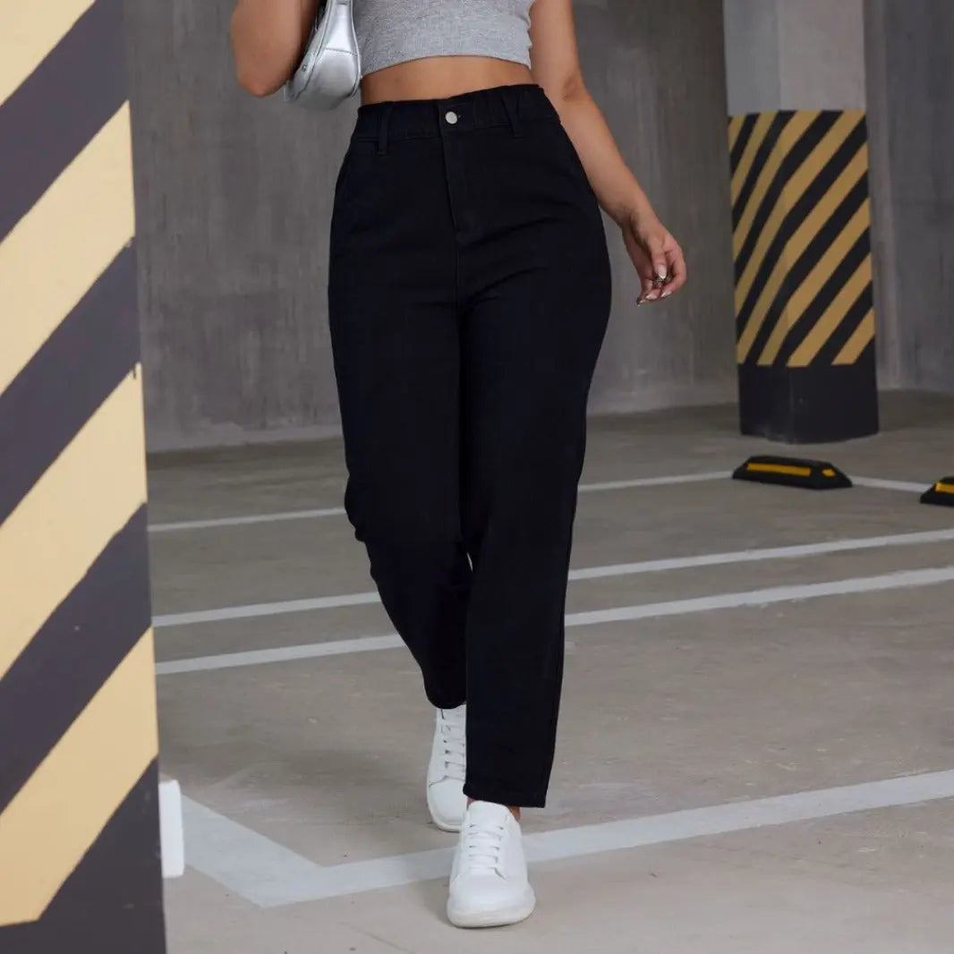 Women's Casual Elastic Straight Jeans hercurva