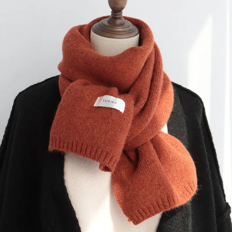 Solid Color Scarf Women's Autumn And Winter Warm hercurva