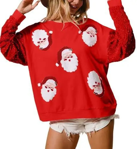 European And American Women's Clothing Christmas Long-sleeved Sweater hercurva