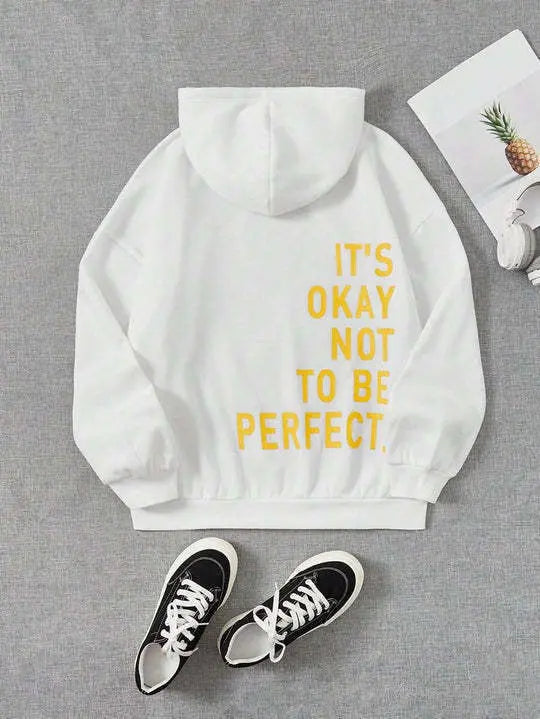 Women's Multi-color Letters Printed All-matching Casual Long Sleeve Sweatshirt hercurva